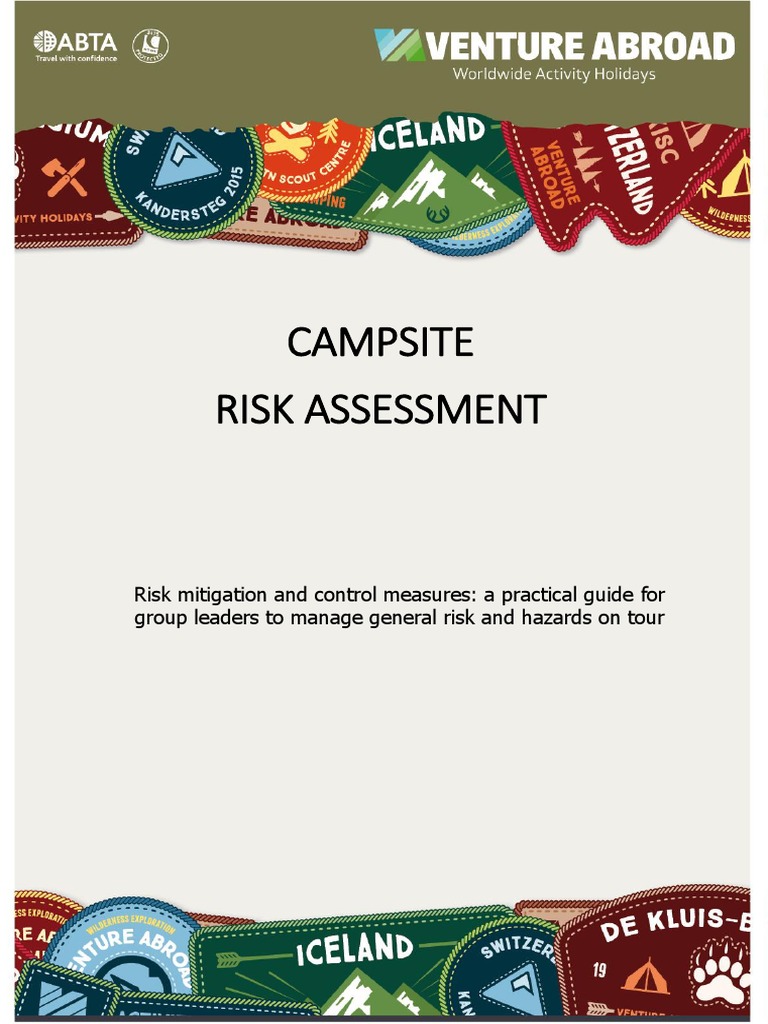 Campsite Risk Assessment Guide | PDF | Hypothermia | Camping