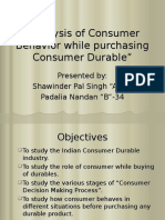 24486165 Analysis of Consumer Behavior While Purchasing Consumer Durable
