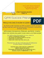 Suicide Prevention: QPR Trainings at CNVC