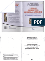 Bukupanduan Implementasi Pendidikan Karakter Terintegrasi Dalam Pembelajaran Dan Pengembangan Kultur