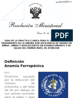 Anemia Ferropenica Presentación 2016