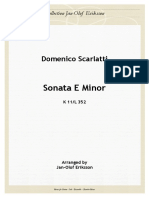Scarlatti Sonata Em K11 Joe2012