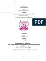 Industrial Traning Report ON Design of Residential Building