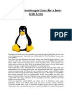 Sejarasejarah Perkembangan Linux