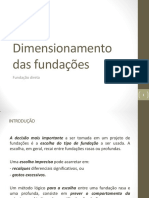 Aula Nº 06 - Dimensionamento Das Fundações - FUNDAÇÃO DIRETA