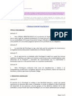 Codigo Deontologico Consejo Adaptacion Ley Omnibus PDF