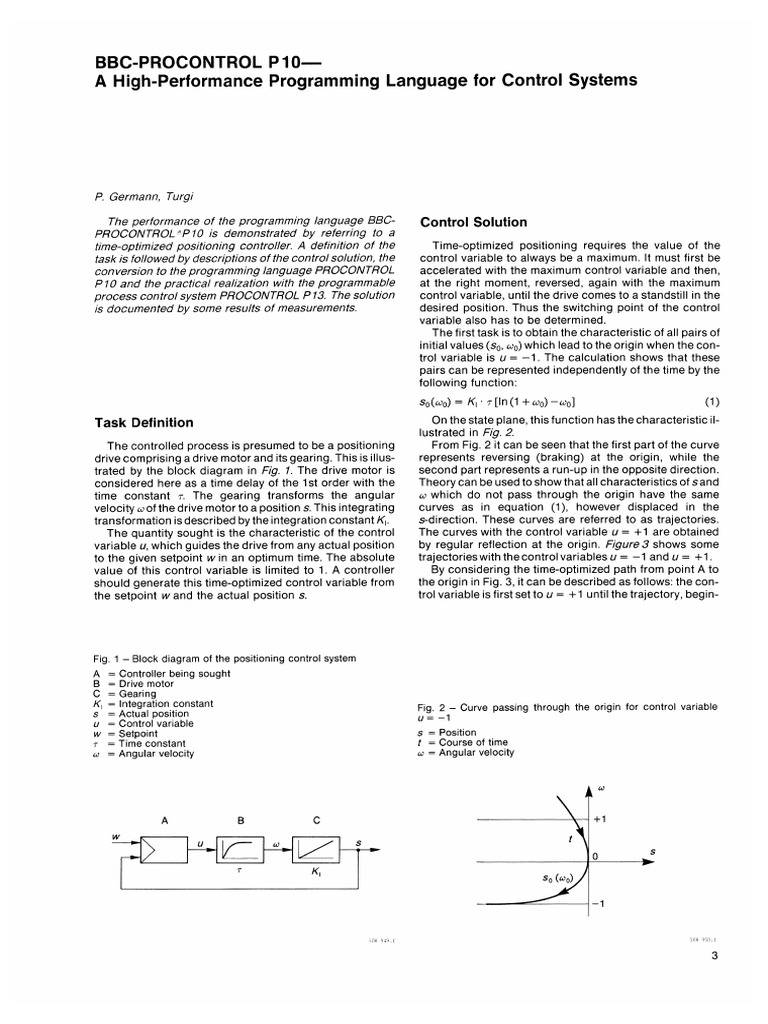 BBC Procontrol p10 e | PDF