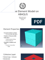 Cohesive Element Model on ABAQUS