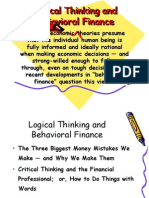 Logical Thinking and Behavioral Finance Logical Thinking and Behavioral Finance