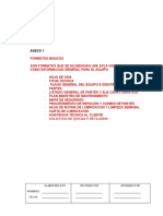 formatos basicos de mantenimiento