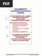 Documentos Expediente Educ. Infantil.