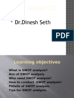 SWOT by DR - Dinesh Seth