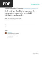 Intelligent Machines: An Introductory Perspective of Artificial Intelligence and Robotics