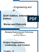 Chapter 15 Managing Engineering and Technology