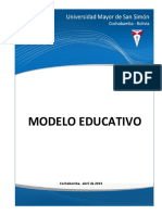 Modelo Educativo UMSS 2013