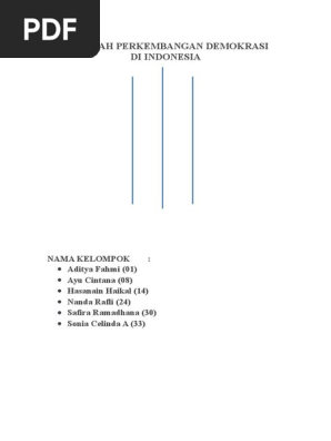 Makalah Perkembangan Demokrasi Di Indonesia