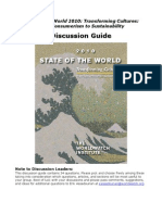 Discussion Guide: State of The World 2010: Transforming Cultures: From Consumerism To Sustainability
