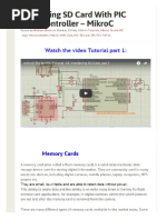 Interfacing SD Card With PIC