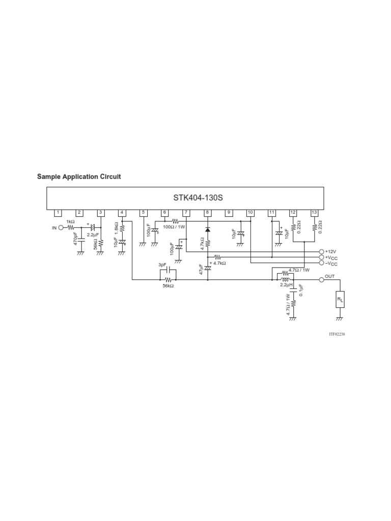 Circuito Integrato Amplificatore Audio STK404-050 - Nuovo, Generico, Ricambio Elettronico