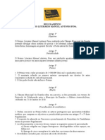 Regulamento Da 1. Edição Do Prémio Literário Manuel António Pina