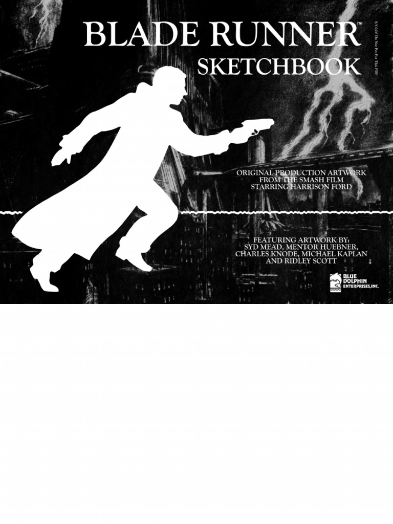 コレクション BLADE RUNNER SKETCHBOOK The Original Blade Runner Sketchbook - Featuring The Art Of