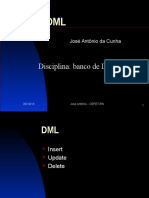 Disciplina: Banco de Dados: José Antônio Da Cunha