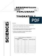 Soalan PT3 Tingkatan 1