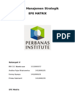 Tugas Menstrak EFE Matrix