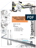 Estudios Preliminares para El Diseño de Carreteras