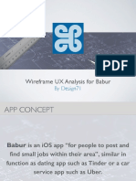 Babur App Wireframes for Finding and Posting Local Jobs