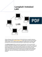 langkah-langkah instalasi jaringan LAN