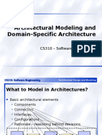 Architectural Modeling and Domain-Specific Architecture: CS310 - Software Engineering