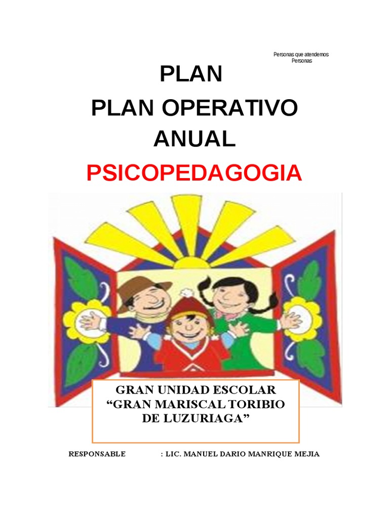 Plan Anual de Salud Mental Escolar | PDF | Salud mental | Adolescencia