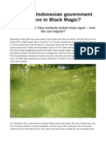 Does The Indonesian Government Believe in Black Magic?