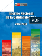 Informe Nacional de Calidad Del Aire 2013 2014