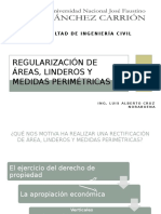 Regularización de Áreas, Linderos y Medidas Perimétricas