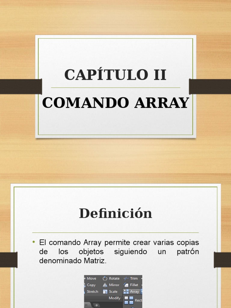Comando Array - AutoCAD | PDF