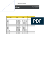 Gantt Chart Excel Template