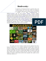 Biodiversity:: Biodiversity, A Contraction of "Biological Diversity," Generally Refers To The