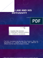 Fick's Law and His Diffusivity