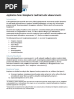 Audio Precision - Application Note: Headphone Electroacoustic Measurements