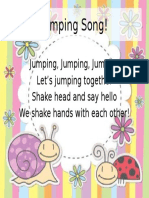 Jumping Song!: Jumping, Jumping, Jumping Let's Jumping Together Shake Head and Say Hello We Shake Hands With Each Other!