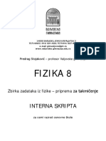 Fizika 8 Zbirka Zadataka Iz Fizike Za Dodatnu Nastavu