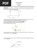 Engg Mechanics Question Bank UNIT-1