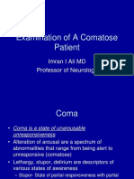 Examination of A Comatose Patient