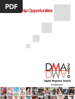 Digital Magazine Awards Sponsorship Opportunities