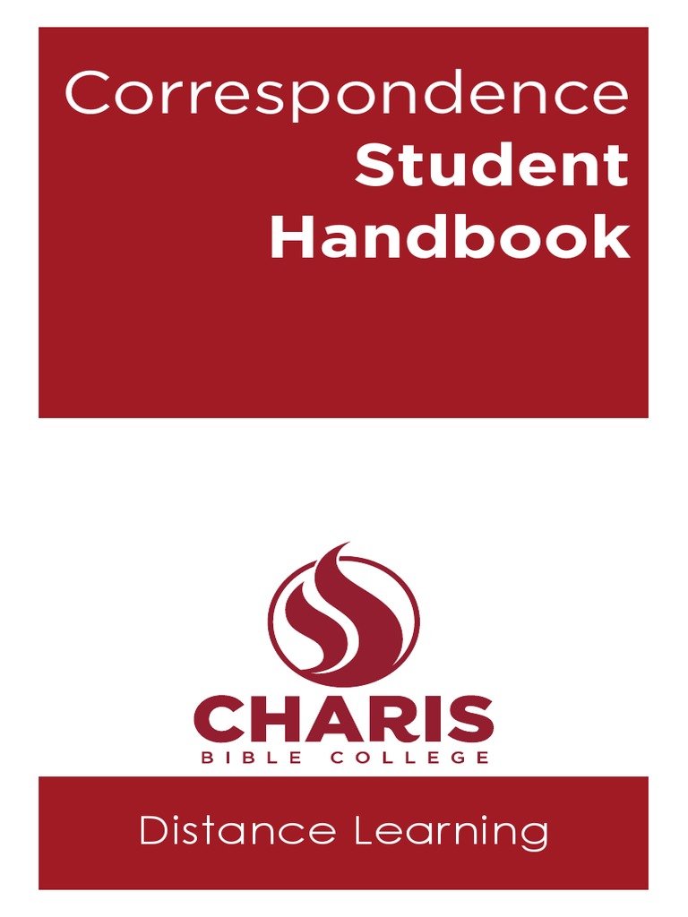Correspondence Student Handbook PDF Distance Education