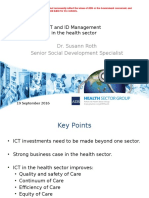 Dr. Susann Roth Senior Social Development Specialist: ICT and ID Management in The Health Sector