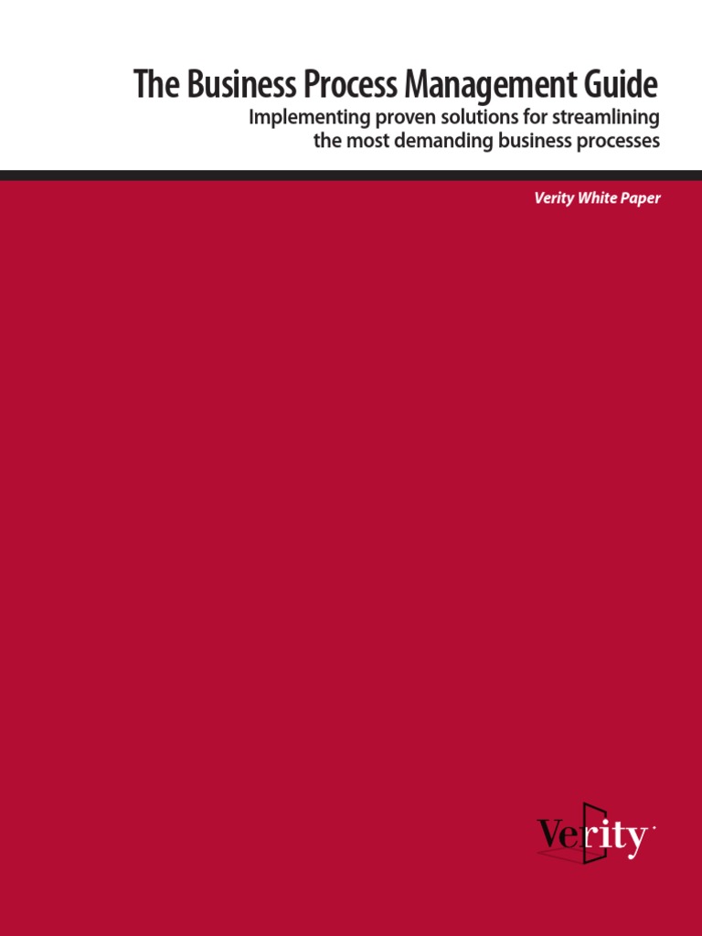 The Business Process Management Guide | PDF | Business Process ...