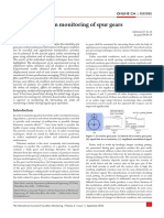 Online Condition Monitoring of Spur Gears